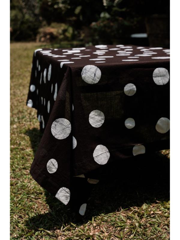 Batik Polka Dot Table Throw